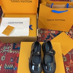 ルイヴィトン 頭階牛革高級靴